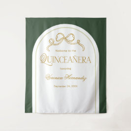 グリーン金ゴールドボーエレガントキンセアニェラ写真背景 タペストリー