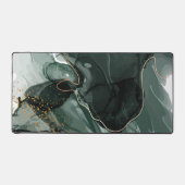 グリーン金ゴールドモダン大理石 デスクマット (正面)