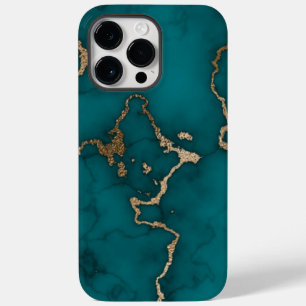 グリーン金ゴールドモダン大理石 Case-Mate iPhone 14 PRO MAXケース