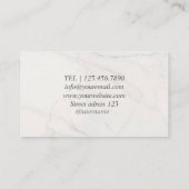 グリーン金ゴールドラグジュアリー名刺 名刺 (裏面)