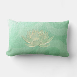 グリーン金ゴールドロータスヨガスタジオメディテーションインストラクター ランバークッション