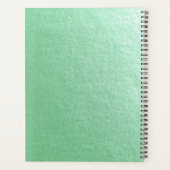 グリーン金ゴールドロータスヨガメディテーションインストラクター引用文 プランナー手帳 (裏面)