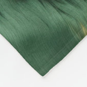 グリーン金ゴールド南西コウィド フリースブランケット (角)