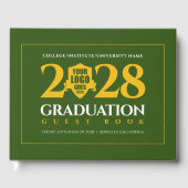 グリーン金ゴールド学校大学卒業 ゲストブック (正面)