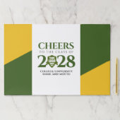 グリーン金ゴールド学校大学卒業 ペーパーパッド (インサイチュ)