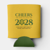 グリーン金ゴールド学校大学卒業 缶クーラー (裏面)