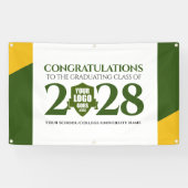 グリーン金ゴールド学院大学卒業クラス 横断幕 (横)