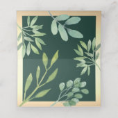 グリーン金ゴールド座席表 プレイスカード (内部開封)