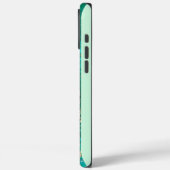 グリーン金ゴールド抽象芸術モノグラムケースメイト Case-Mate iPhoneケース (裏面 / 左)