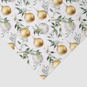 グリーン金ゴールド水彩オーナメントクリスマス 薄葉紙 (詳細)