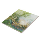 グリーン金ゴールド白大理石 タイル (側面)