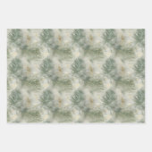グリーン金ゴールド白熱帯離れ ラッピングペーパーシート (正面)