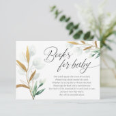 グリーン金ゴールド葉のベビー エンクロージャーカード (スタンド正面)