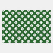 グリーン金ゴールド3ピース調整バレーボール ラッピングペーパーシート (正面2)