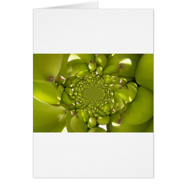 グリーン金ゴールド：トロピカルツイストバナナ万華鏡のように千変万化するパターン (正面)