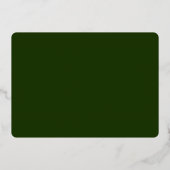 グリーン金ゴールドPSYD卒業 箔招待状 (裏面)