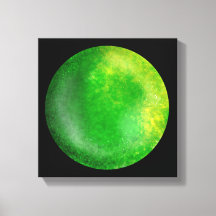 グリーン銀河系Orb - Emerald Canvas Print