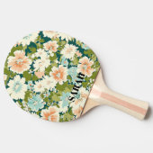 グリーン開花卓球ラケット 卓球ラケット (横)