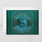 グリーン陰陽 ポストカード (正面/裏面)