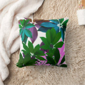 グリーン離れアートスロークッション クッション (ブランケット)