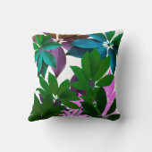 グリーン離れアートスロークッション クッション (裏面)