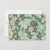 グリーン離れカーネーションズゴールデンオーバルボタニカル 出欠カード (裏面)