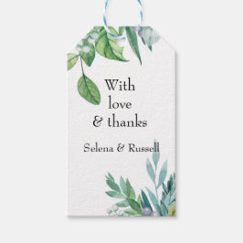 グリーン離れギフトラベルに感謝 ギフトタグ