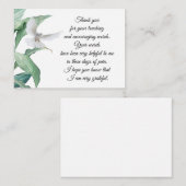 グリーン離れサンキューカード ノートカード (正面/裏面)