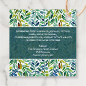 グリーン離れソープ化粧品バスソルトラベル フェイバータグ (裏面)