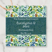 グリーン離れソープ化粧品バスソルトラベル フェイバータグ (正面)