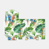 グリーン離れトロピカル結婚式の引き出物&バード フェイバーボックス (折り畳みなし)