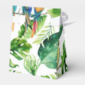 グリーン離れトロピカル結婚式の引き出物&バード フェイバーボックス (裏面サイド)