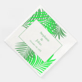 グリーン離れパームツリーアートエレガントな結婚式 (コーナー)