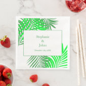 グリーン離れパームツリーアートエレガントな結婚式 (インサイチュ)