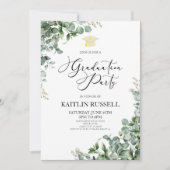 グリーン離れユーカリ植物卒業パーティー 招待状 (正面)