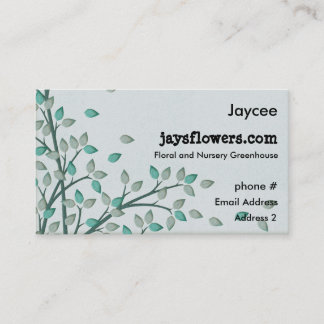 グリーン離れリーフフローラ子供部屋名刺 名刺