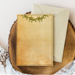 グリーン離れヴィンテージスタイル文房具紙 便箋