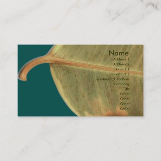 グリーン離れ名刺 名刺 (正面)