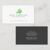 グリーン離れ栄養士ホリスティック、ナチュロパス 名刺 (正面/裏面)