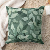 グリーン離れ植物緑の自然デコール クッション (ブランケット)