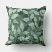 グリーン離れ植物緑の自然デコール クッション (正面)