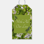 グリーン離れ結婚ギフトラベル ギフトタグ (裏面)