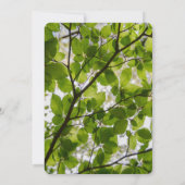 グリーン離れ結婚サンキューカード サンキューカード (裏面)