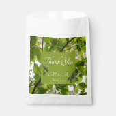 グリーン離れ結婚式の引き出物バッグ フェイバーバッグ (正面)