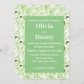 グリーン離れ自然結婚ズ 招待状 (正面/裏面)