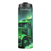 グリーン電気トラック雷雨 タンブラー (正面)