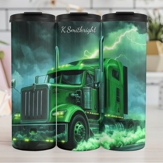 グリーン電気トラック雷雨 タンブラー