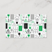 グリーン電気工事士名刺 名刺 (裏面)