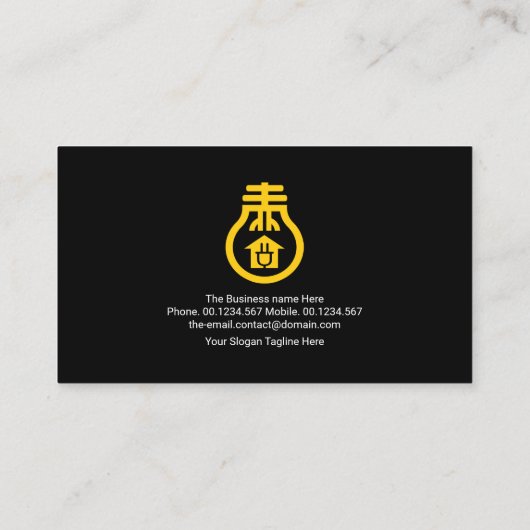 グリーン電気稲妻ストライク電気技師 名刺 (裏面)