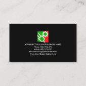 グリーン電気稲妻ストライク電気技師 名刺 (裏面)